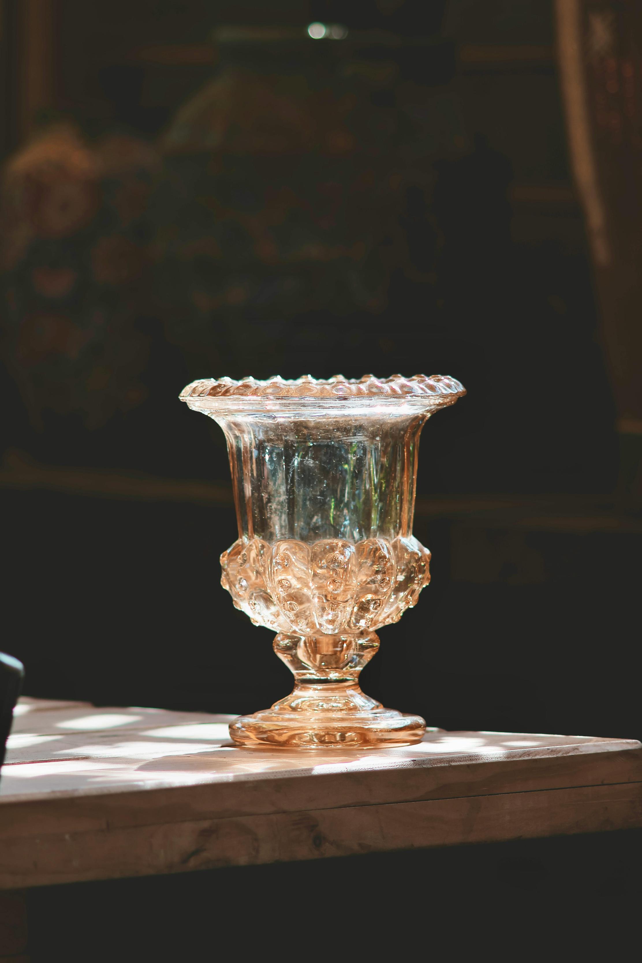 Edition: 02 of 02- The Sunlit Pink Glass Chalice Vase