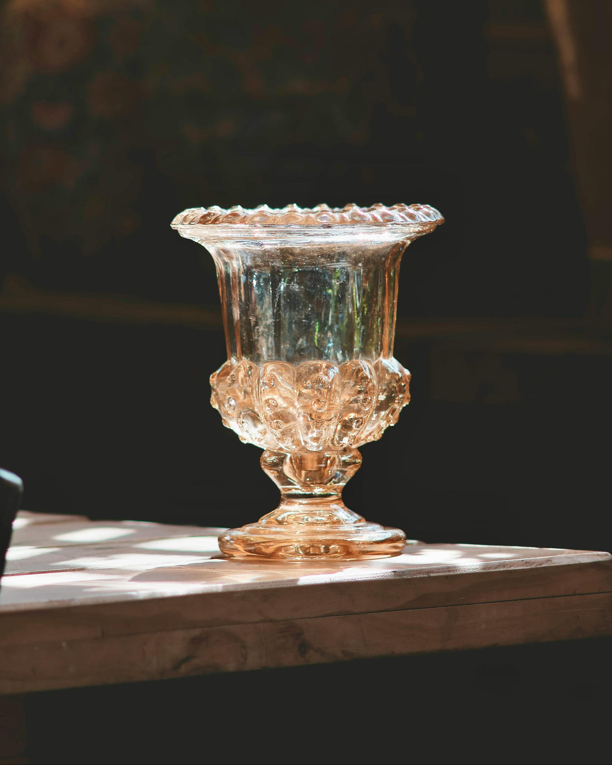 Edition: 02 - The Sunlit Pink Glass Chalice Vase